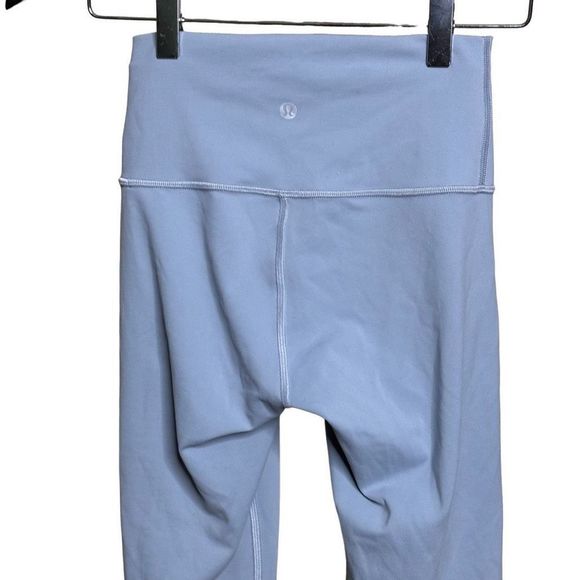 Lululemon Women’s High Rise Sz 2 Nulu  Align Crop 21” Legging Blue Cast LW6AVHS - Picture 4 of 5